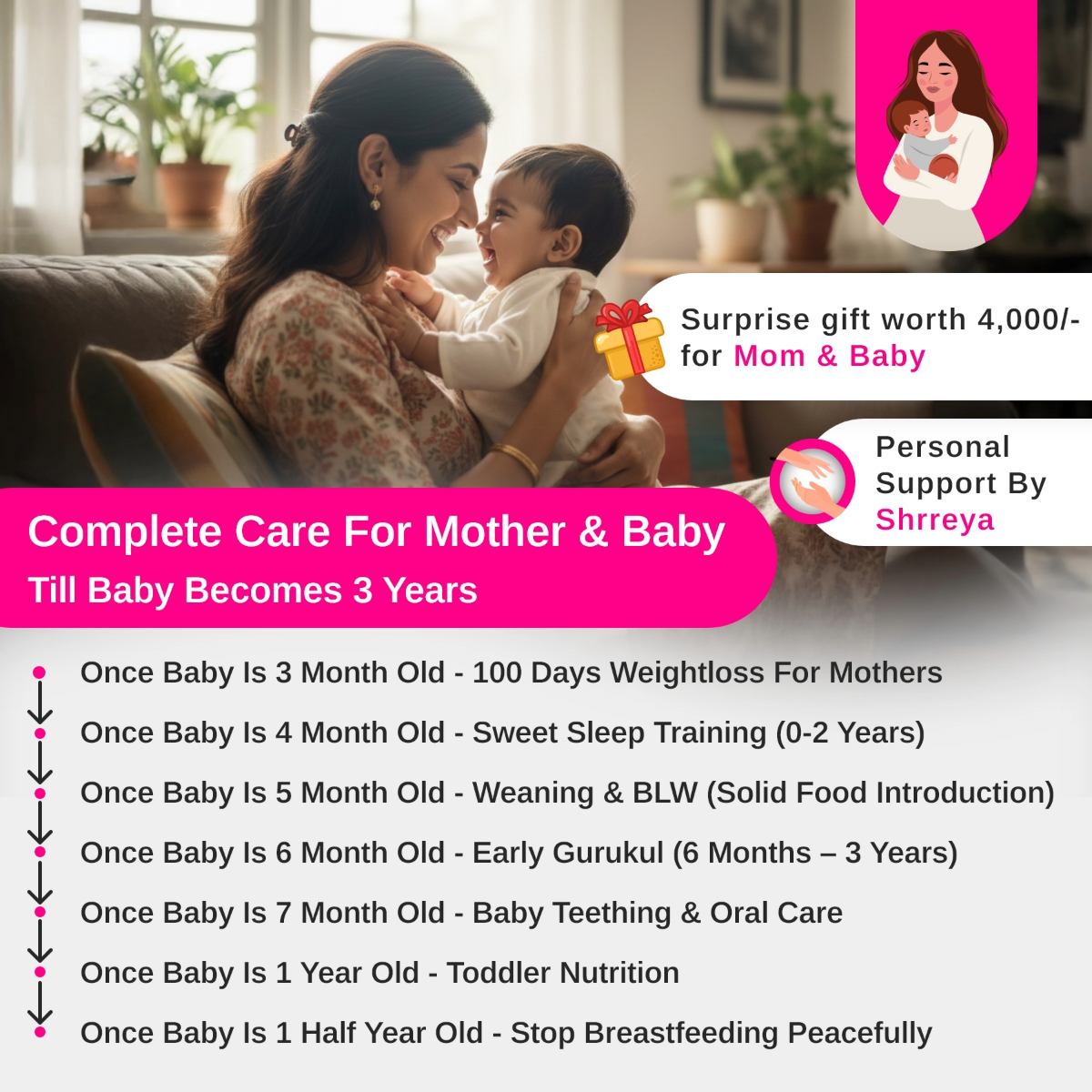 Care club for mother and baby - course image (3) Care Club For Mom & Baby ( 3month Postpartum Till Baby Is 3yr Old) - Image 1